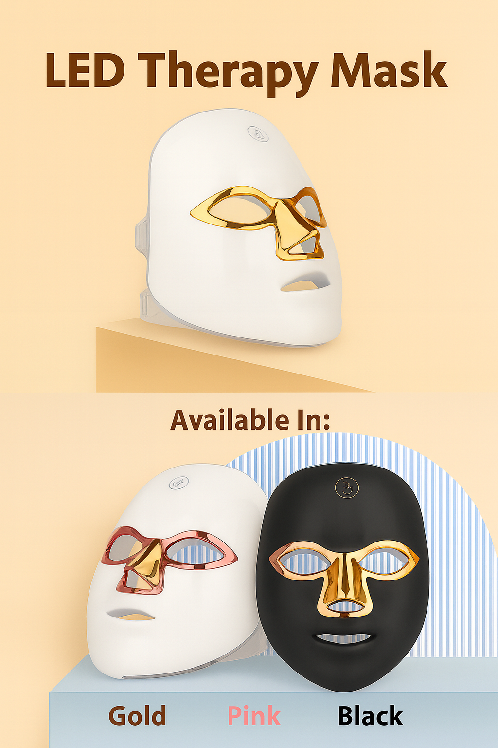 LED Touch Light Therapy Mask – Multi-Color Skin Rejuvenation Device